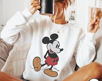 Disney Vintage Mickey Mouse Sweatshirt, Vintage Disney Mickey Mouse Shirt, Disneyworld Holiday Vacation Sweatshirt, Disney Retro Hoodie