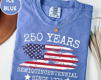 Retro Usa 250 Shirt, Independence Day Shirt, Celebrate 250th Anniversary Shirt Usa Flag Tee 4th of July Shirt Patriotic Gift Comfort Colors®