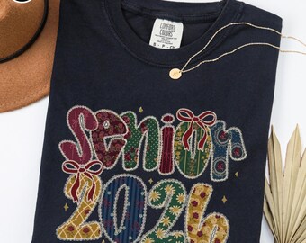 Comfort Colors® Senior 2026 Shirt, Graduate 2026 Shirt, Preppy Senior Shirt, High School Senior Shirt, Retro Senior Shirt, Graduation Gift