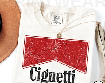 Comfort Colors® Football Coach Curt Cignetti Retro Red Box T-Shirt, Sports Fan Tee, College Football Tee, Unique Gift, Game Day Apparel