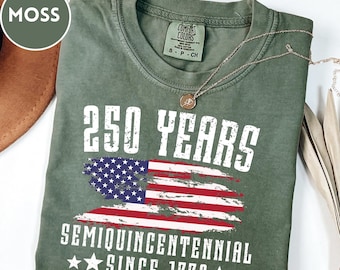 Retro Usa 250 Shirt, Independence Day Shirt, Celebrate 250th Anniversary Shirt Usa Flag Tee 4th of July Shirt Patriotic Gift Comfort Colors®
