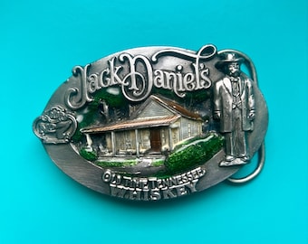 Vintage 1989 Jack Daniel's gesp bergamot B-190 Old Time Tennessee Whiskey, VS