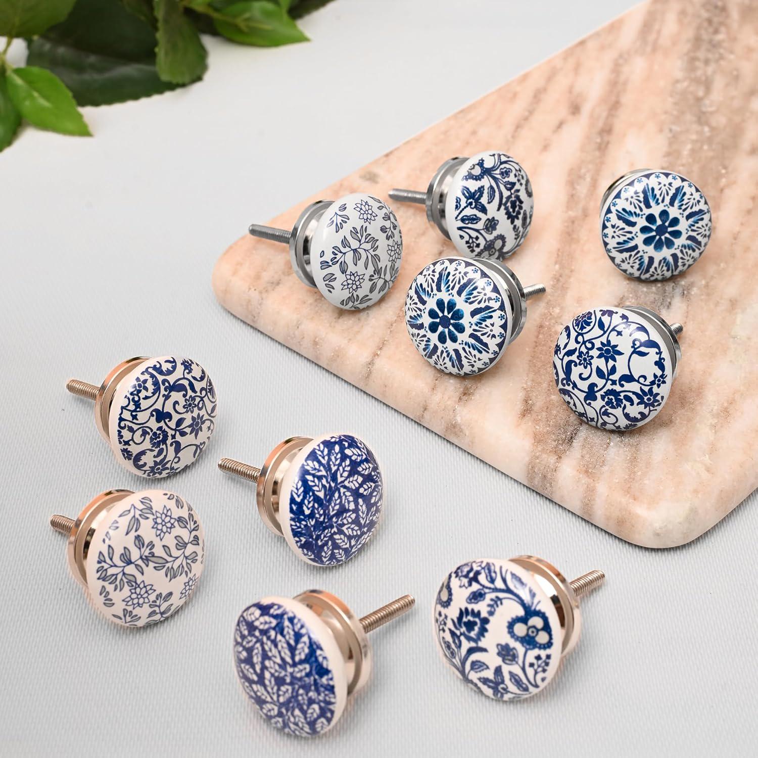 Blue ceramic pulls - Etsy 日本