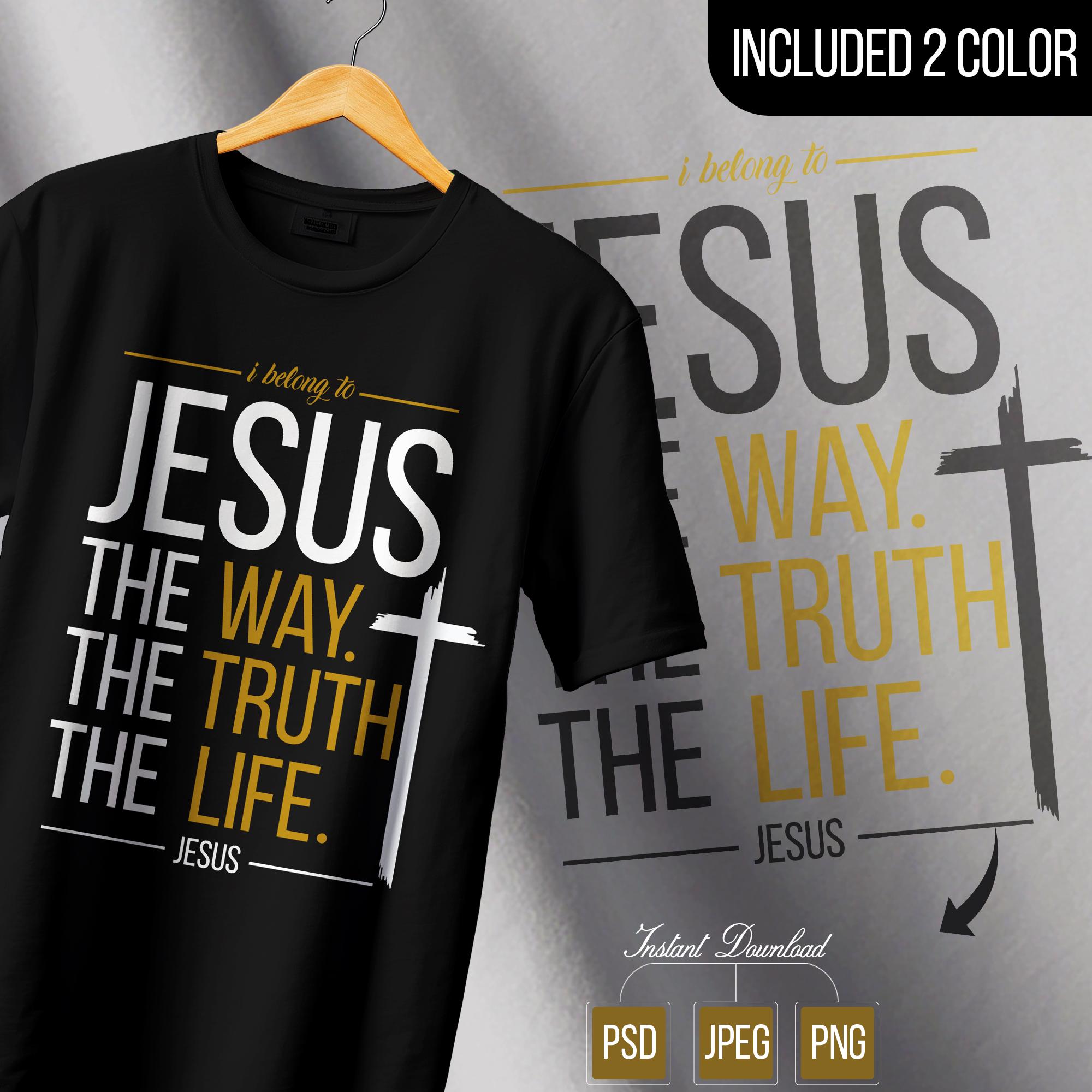 Jesus T-shirt Design: Bible Verse, Religious PNG PSD JPEG (digital ...