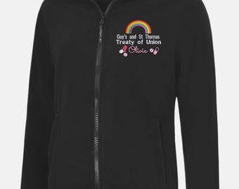 Personalized Nurse Fleece Jacket | Custom Embroidered Medical Staff Coat | Nursing Uniform Zip-Up | Student Nurse Gift | Healthcare Workwear