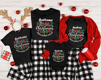 Custom Family Christmas Shirt 2026, Personalized Family Name T-Shirt, Matching Family Christmas Tees, Xmas Vacation Shirt, Christmas Gift