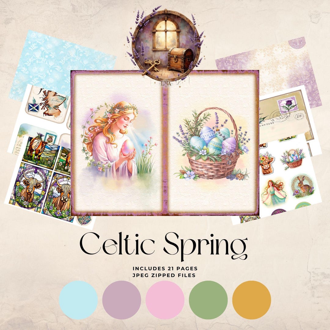 Celtic Spring Journal Kit | Springtime Printable Pages | Ostara ...
