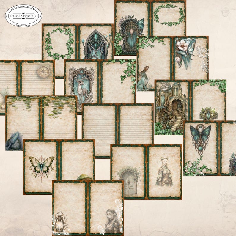 Fantasy Forest Journal Kit | Enchanted Printable Pages | Faerie ...