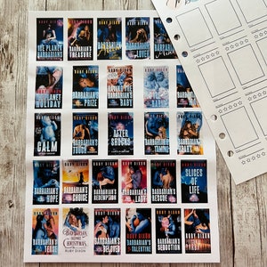 May include: A collection of 18 book covers featuring a blue and purple color scheme with the title "Barbarian's" on each cover. The covers are arranged in a grid pattern on a white background.