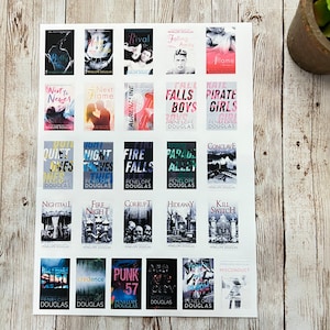 Waterproof Penelope Douglas  Book Cover Stickers for Book Journals, Reading Journals, Book Lovers, Tumblers, Laptops, Scrapbooking