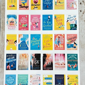 Waterproof Contemporary Romance, New Adult Booktok Book Cover Stickers for Book Journals, Reading Journals, Tumblers, Laptops, CR 2