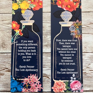 Ready-to-Ship! The Lost Apothecary Themed Bookmarks, Print Bookmarks, Literature, Book Gift, Blind date Book, Book worm, Bibliophile,