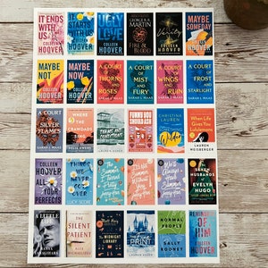 Waterproof Booktok Book Cover Stickers for Book Journals, Reading Journals, Tumblers, Laptops, Booktok 5