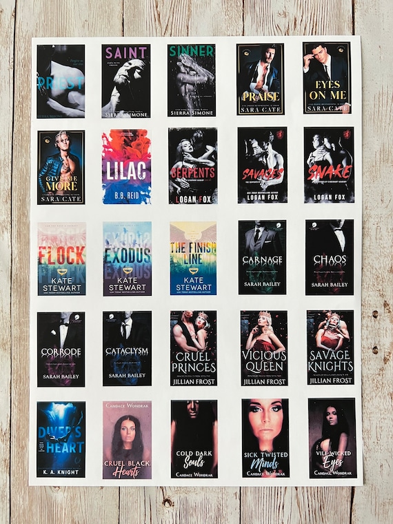 Waterproof New Adult, Contemporary, Smutty, Dark Romance, Reverse Harem,  Erotica Book Cover Stickers, Booktok, Reading Journal, NA3 -  Italia