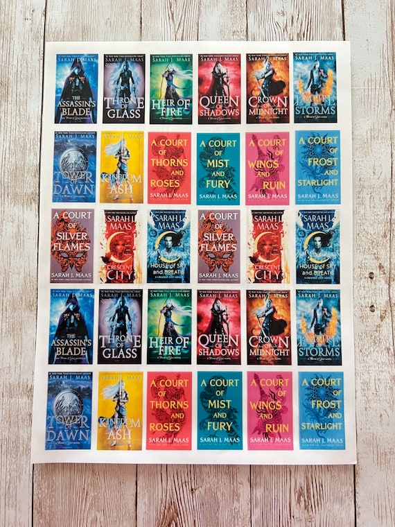 ACOTAR stickers Set of 25 laptop, water bottle, book, fantasy, romance,  court of