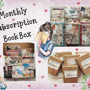 Subscription Monthly Book Box, Priority Mail, Gift Book Box, Surprise Gift Box,