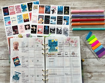 Waterproof, 30 Custom Book Cover Stickers for Book Journals, Reading Journals, Tumblers, Laptops, Scrapbooking