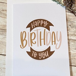 Happy Birthday 5” x 7” Greeting Card with Envelope