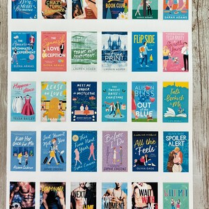 Waterproof Contemporary Romance, New Adult Booktok Book Cover Stickers for Book Journals, Reading Journals, Tumblers, Laptops, CR 1