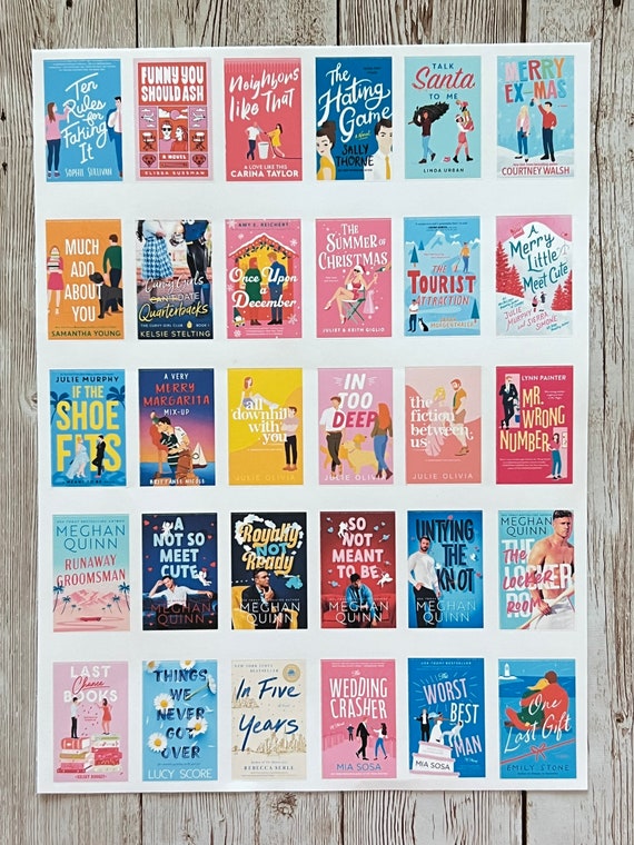 Waterproof Contemporary Romance, New Adult Booktok Book Cover Stickers for  Book Journals, Reading Journals, Tumblers, Laptops, CR 4 