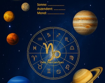 Geburtshoroskop –  Persönliche Deutung | Astrologische PDF-Analyse | Digitaler Download