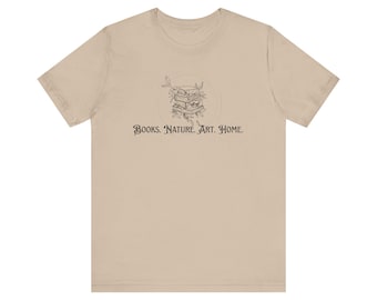 Books Nature Art Home Charlotte Mason Inspired Short Sleeve Tee