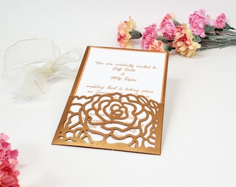 5x7'' pocket invitation template Instant Download - SVG, DXF, Eps, pdf - Silhouette Cameo- Cricut - ScanNCut - Laser Paper Cut