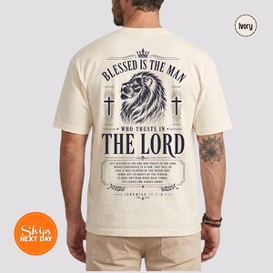 Camiseta cristiana inspirada en la fe, camiseta con cita bíblica, camiseta con mensaje del Evangelio, regalo para creyentes de la cruz y Jesús, regalo para esposo.