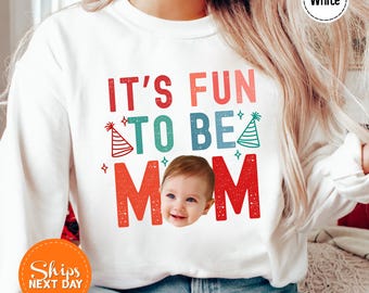 First Birthday Family Sweatshirt, First Birthday Matching Hoodie, Custom Party Crewneck for Mom Dad Kids, Turning One Birthday Sweatshirt