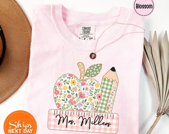 Personalized Teacher Name Shirt, Custom Teacher Tee, Back to School Shirt, Teacher Team Shirt, Teacher Appreciation Gift, New Teacher Tee