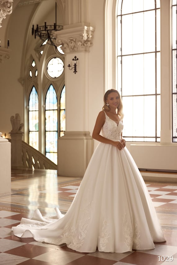 champagne gold colored prom dresses A-Line Tulle Lace Champagne Long Prom Dress, Champagne Long Formal Dress US 10 / Champagne