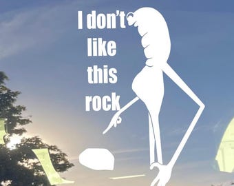 5in Marcus the Worm Vinyl Window Decal VRchat Meme I don't like this rock Robert