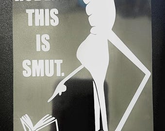 5in Marcus the Worm Vinyl Window Decal VRchat Meme I don't like this rock Robert this is Smut Book Lover Booktook Spicy novels