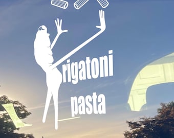 5in Marcus the Worm Vinyl Window Decal VRchat Meme Rigatoni Pasta