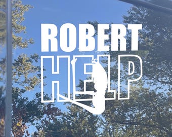 マーカス・ザ・ワームのロバート・ヘルプのビニール製ウィンドウデカールVRchatミーム5