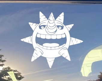 5in Vinyl Window Decal Bumper Sticker Soul Eater Fire Force Anime Fan Art Derivative Sun Laughing