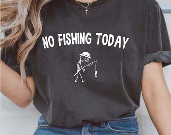 No Fishing Today PNG, Sad Fisherman Stick Figure (Digital Download)