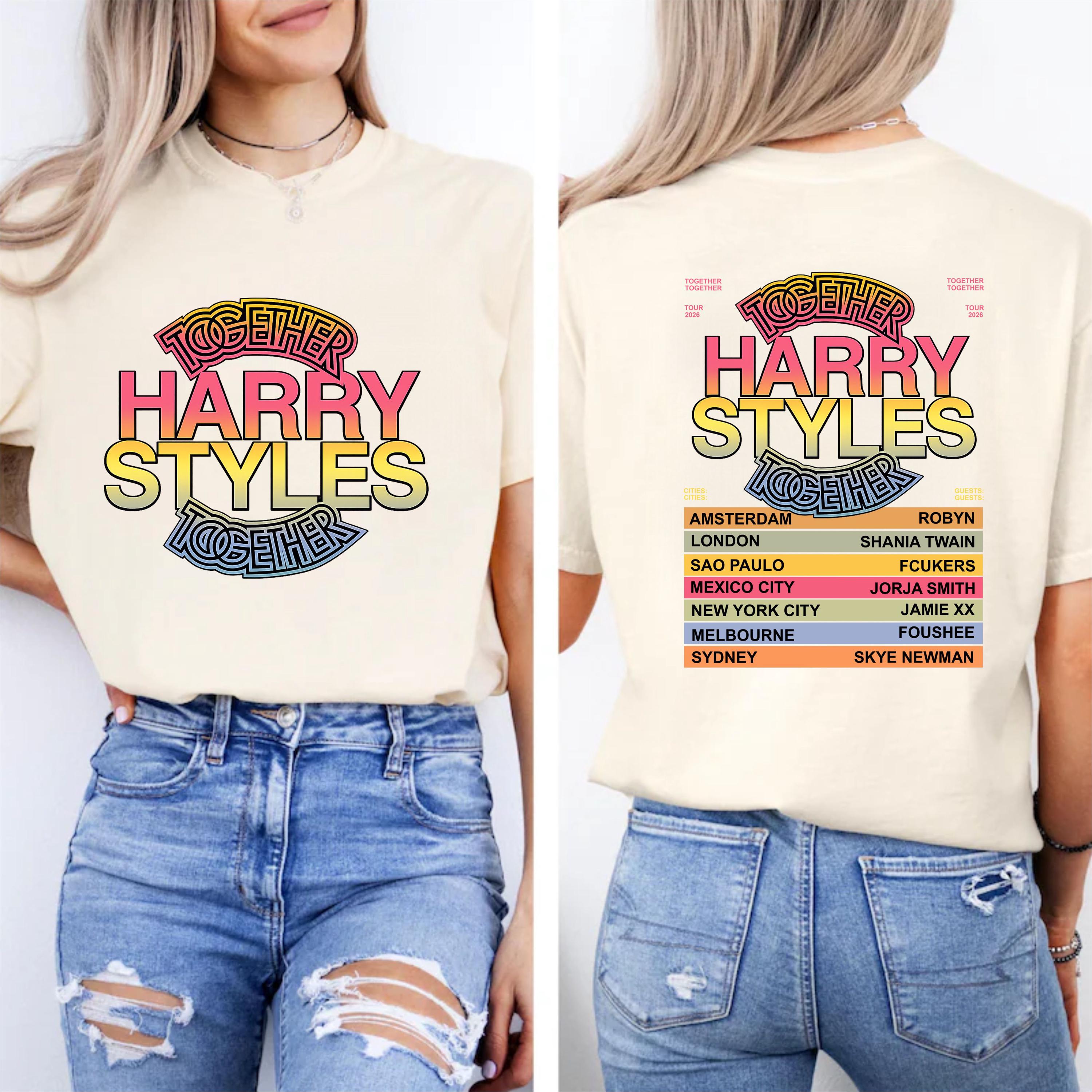Discover Harry Together Tour 2026 T-Shirt, Harry Concert Shirt, Retro Music Tee