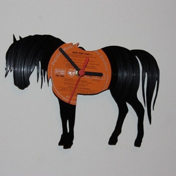 Vinyl Record Wall Clock - Horse