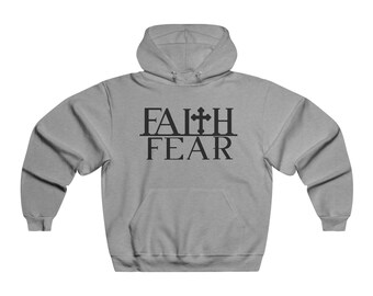 Christian Faith Over Fear Hoodie | Faith Over Fear Hooded Sweatshirt