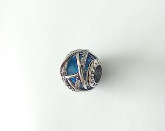 PANDORA Royal Blue Galaxy charm S925 ALE Sterling Silver