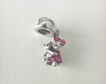 Pandora Sterling Silver piglet winnie the pooh dangle charm gift