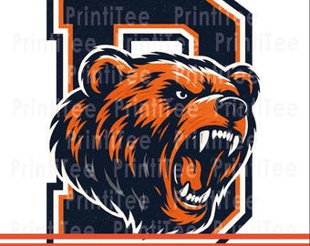 Football de Chicago PNG | Fichier d'impression en sublimation Bears Football fond transparent | Téléchargement instantané