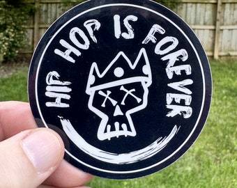 El hip hop es para siempre: calavera con corona