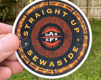 Das EFX Straight Up Sewaside, pegatina de hip-hop resistente a la intemperie