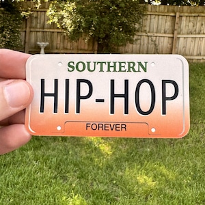 Southern Hip-Hop License Plate Weather Resistant Sticker