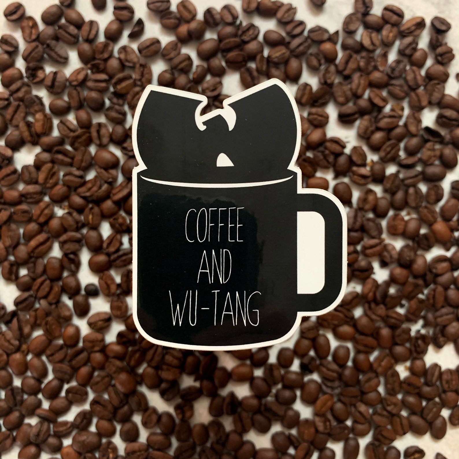 Wutang & Coffee Cafe Drinks Coffee Sticker Latte Etsy