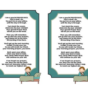 PRINTABLE Prayer Rock Poem Handout Digital File - Etsy