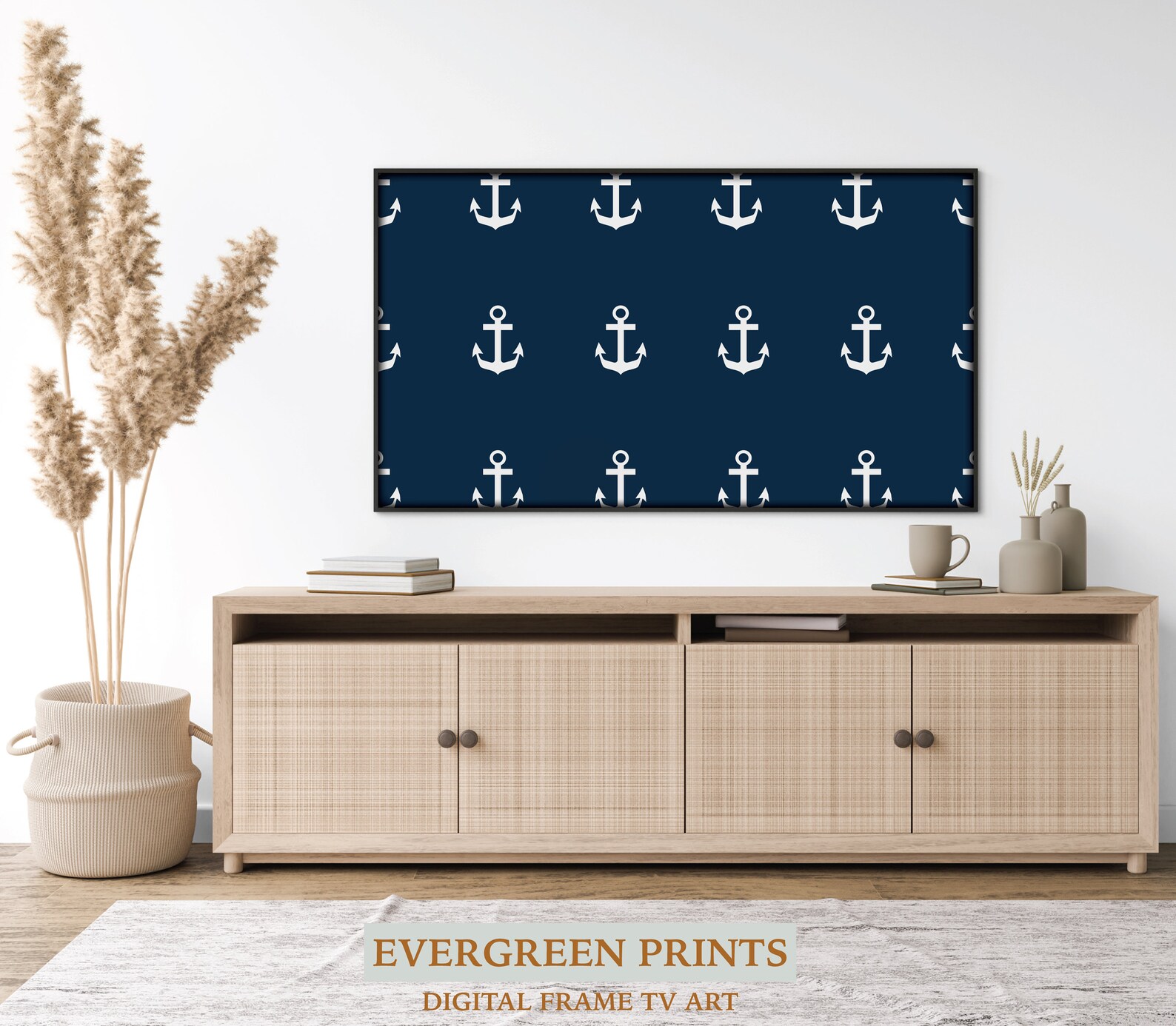 Anchors Graphic Image Samsung Frame TV Art Digital TV Art Etsy