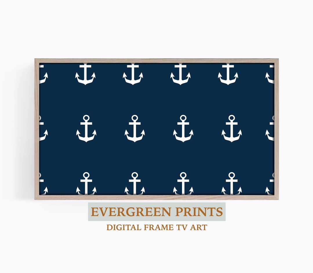 Anchors Graphic Image Samsung Frame TV Art Digital TV Art Etsy